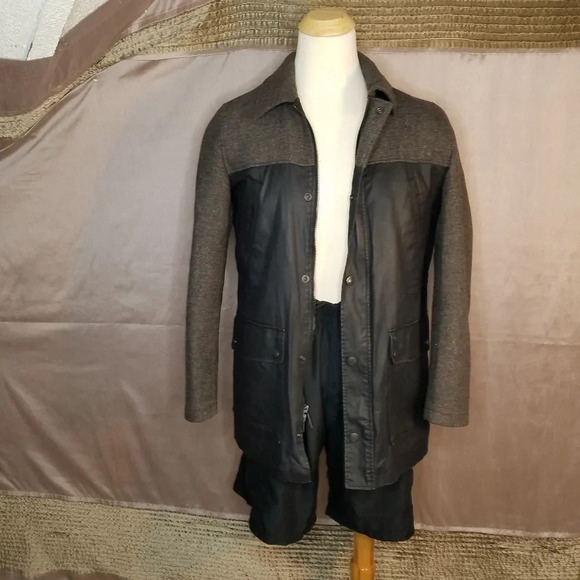 VINCE CAMUTO Tweed Wool Blend Anorak Coat Size Small - Picture 2 of 14